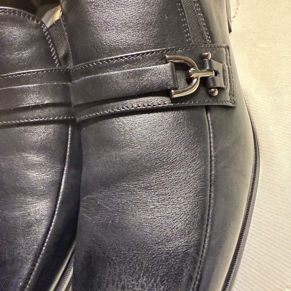 Men's Black Leather Loafers Bruno Magli 13 M - Picture 5 of 8